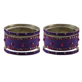 Jamani Stone Stud Brass Bangle 2