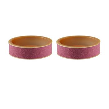 Dark Pink Plain Acrylic Bangle 2