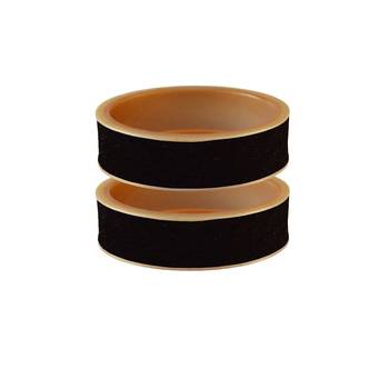 Black Plain Acrylic Bangle 1