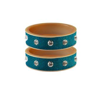 Firozi Stone Stud Acrylic Bangle 1