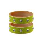 Parrot  Stone Stud Acrylic Bangle