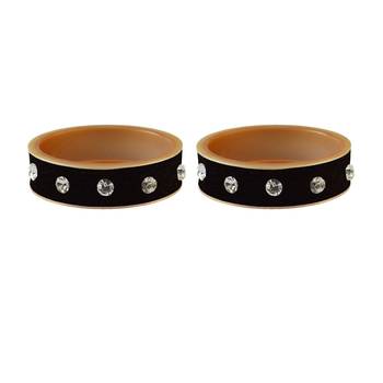 Black Stone Stud Acrylic Bangle 2