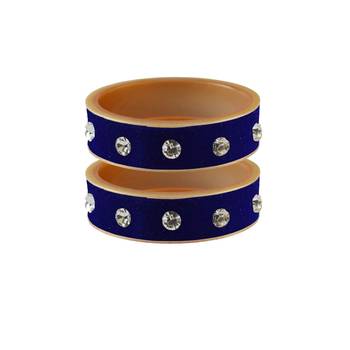 Blue Stone Stud Acrylic Bangle 1