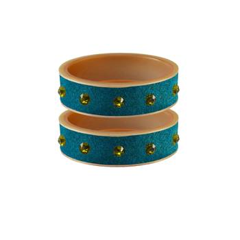 Firozi Stone Stud Acrylic Bangle 1