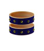 Blue Stone Stud Acrylic Bangle