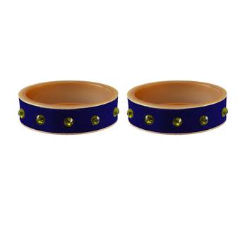 Blue Stone Stud Acrylic Bangle 2