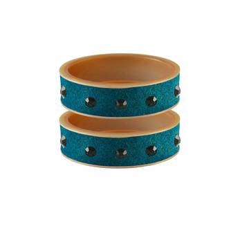 Firozi Stone Stud Acrylic Bangle 1