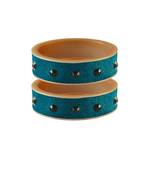 Firozi Stone Stud Acrylic Bangle