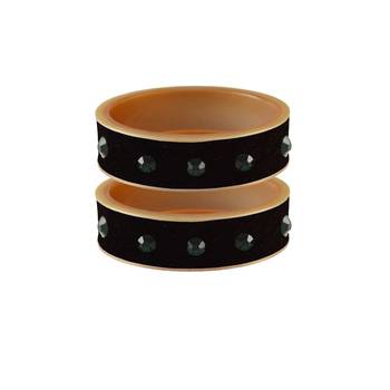 Black Stone Stud Acrylic Bangle 1