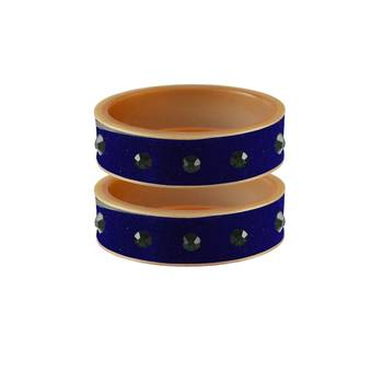 Blue Stone Stud Acrylic Bangle 1