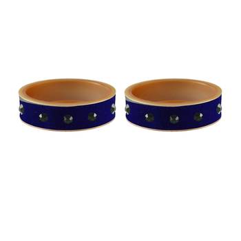Blue Stone Stud Acrylic Bangle 2