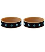 Black Stone Stud Acrylic Bangle