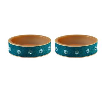 Firozi Stone Stud Acrylic Bangle 2