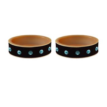 Black Stone Stud Acrylic Bangle 2