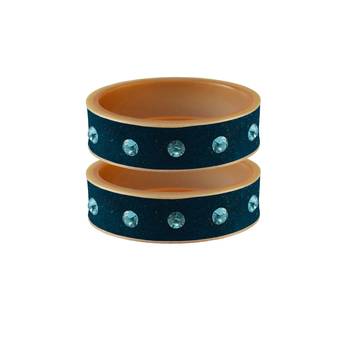 Voilet Stone Stud Acrylic Bangle 1