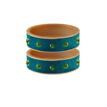 Firozi Stone Stud Acrylic Bangle 1