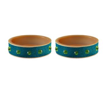 Firozi Stone Stud Acrylic Bangle 2