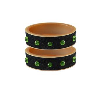 Grey Stone Stud Acrylic Bangle 1