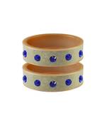 Cream Stone Stud Acrylic Bangle
