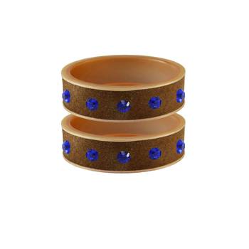 Dark Brown Stone Stud Acrylic Bangle 1