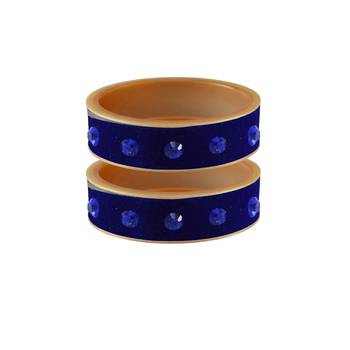 Blue Stone Stud Acrylic Bangle 1