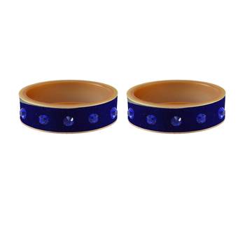 Blue Stone Stud Acrylic Bangle 2
