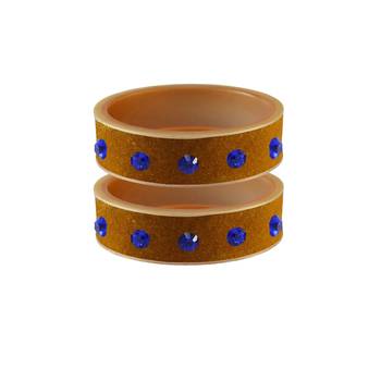 Dark Brown Stone Stud Acrylic Bangle 1