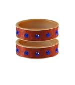 Peach Stone Stud Acrylic Bangle