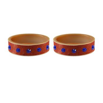 Peach Stone Stud Acrylic Bangle 2