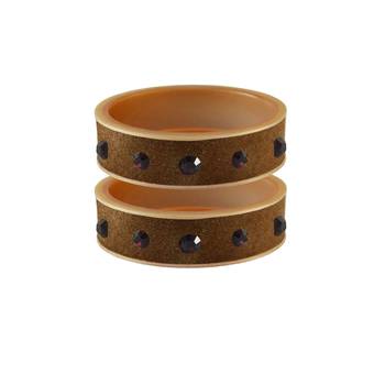 Dark Brown Plain Acrylic Bangle 1