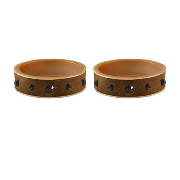 Dark Brown Plain Acrylic Bangle 2