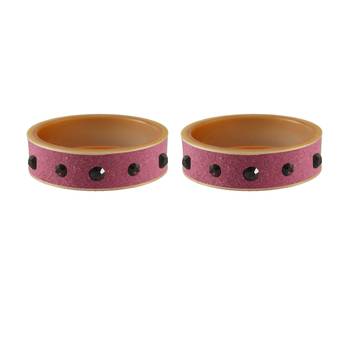 Dark Pink Plain Acrylic Bangle 2