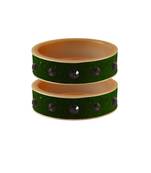 Dark Green Plain Acrylic Bangle