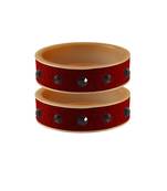 Red Plain Acrylic Bangle