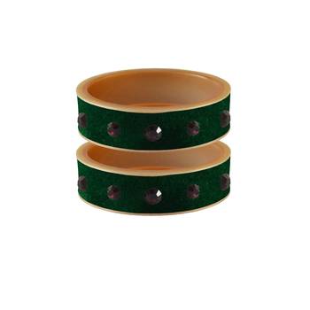 Green Plain Acrylic Bangle 1