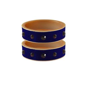 Blue Plain Acrylic Bangle 1