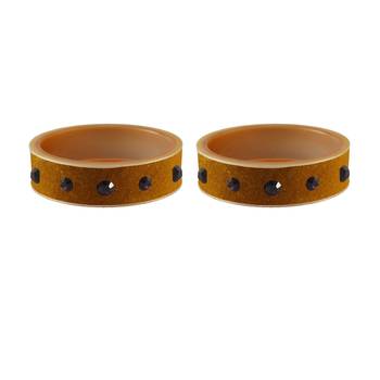 Dark Brown Plain Acrylic Bangle 2