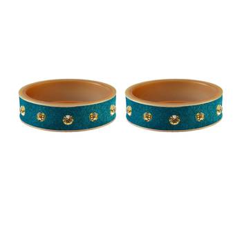 Firozi Stone Stud Acrylic Bangle 1