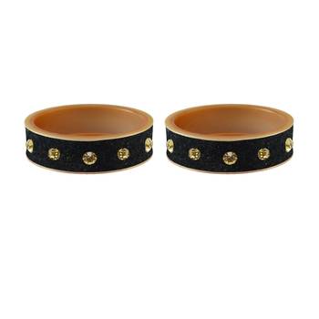 Grey Stone Stud Acrylic Bangle 2