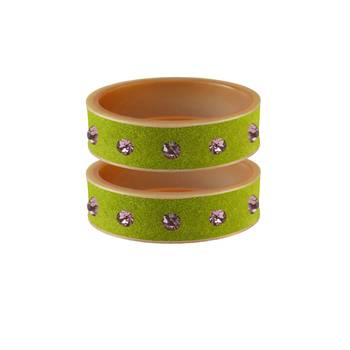 Parrot  Stone Stud Acrylic Bangle 1