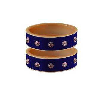 Blue Stone Stud Acrylic Bangle 1