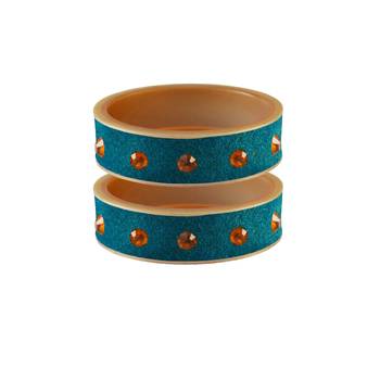 Firozi Stone Stud Acrylic Bangle 1