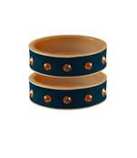 Voilet Stone Stud Acrylic Bangle