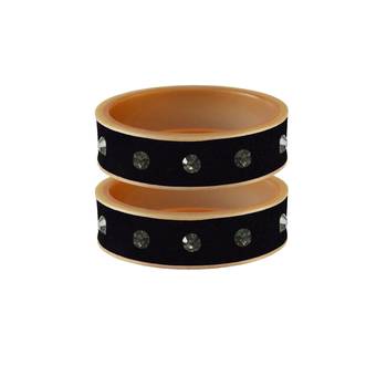 Black Stone Stud Acrylic Bangle 1