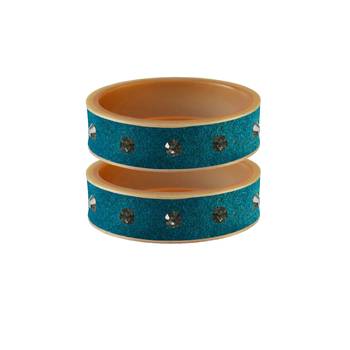 Firozi Stone Stud Acrylic Bangle 1
