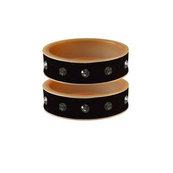 Black Stone Stud Acrylic Bangle 1
