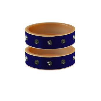 Blue Stone Stud Acrylic Bangle 1