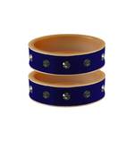 Blue Stone Stud Acrylic Bangle