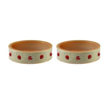 Cream Stone Stud Acrylic Bangle 2