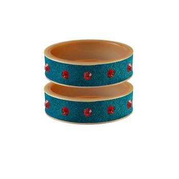 Firozi Stone Stud Acrylic Bangle 1